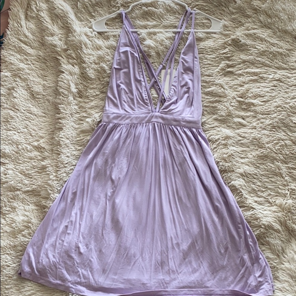 Tobi Lilac Strappy Dress